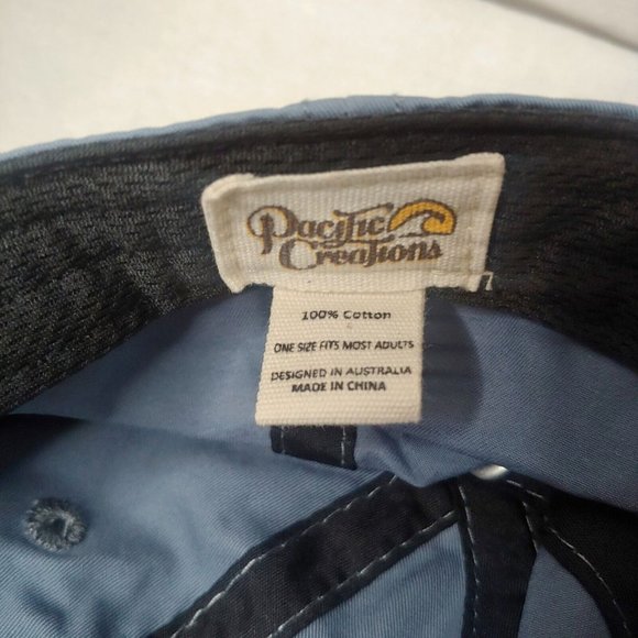 Hilton Head Island South Carolina Cap Slate Canvas Strap Back Beach Waves Sunset - Picture 9 of 10